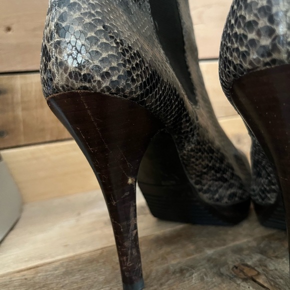 Michael Kors Snakeskin Platform Booties - Picture 6 of 7
